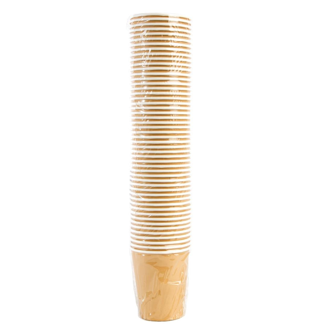 GF030 Fiesta Recyclable koffiebekers enkelwandig lichtbruin 23cl (1000 stuks)