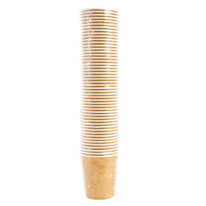 GF030 Fiesta Recyclable koffiebekers enkelwandig lichtbruin 23cl (1000 stuks)