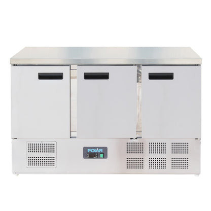 G622 Polar G-serie 3-deurs koelwerkbank 368L