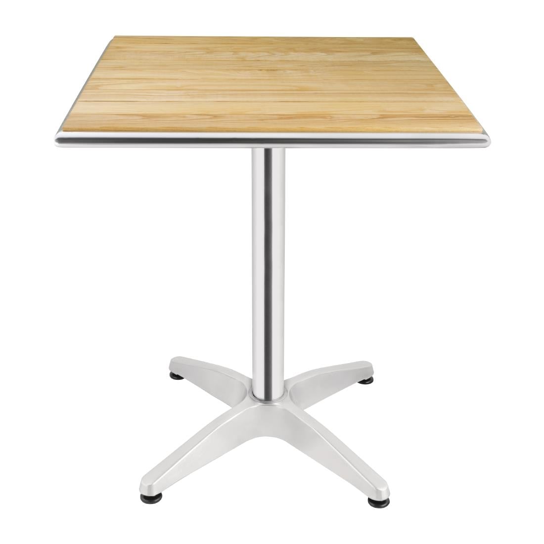 U430 Bolero vierkante terrastafel met essenhouten blad 60cm