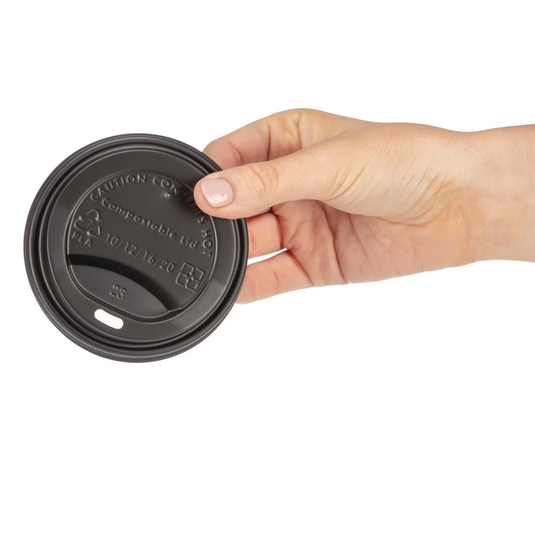 DS053 Fiesta Compostable composteerbare deksels voor 34cl koffiebekers (1000 stuks)