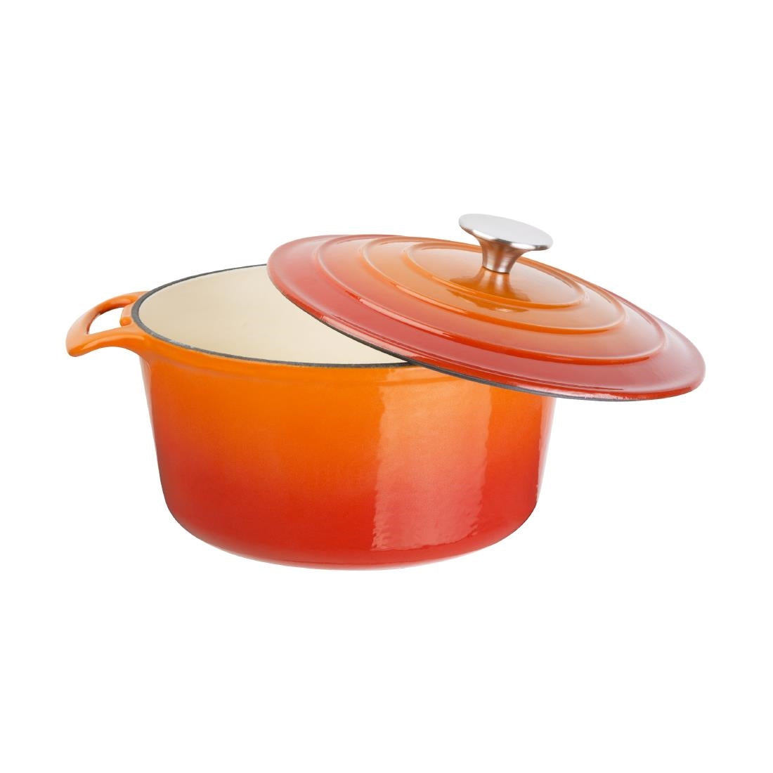 GH302 Vogue ronde inductie braadpan oranje 20,5(Ø)cm 3,2Ltr