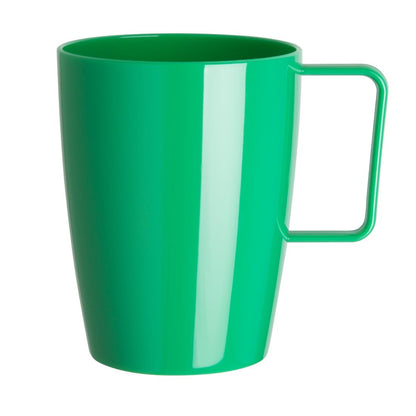 CE287 Olympia Kristallon polycarbonaat bekers met oor groen (12 stuks)