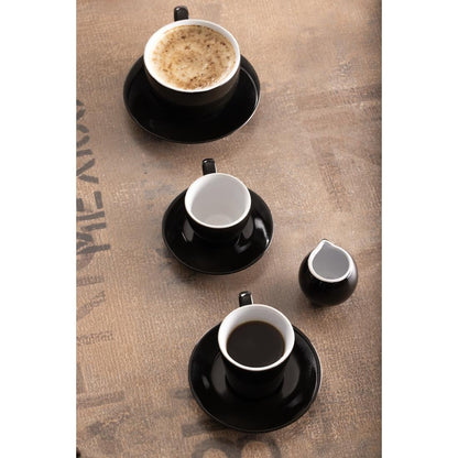 CU955 Olympia cafe espresso schoteltje zwart (12 stuks)