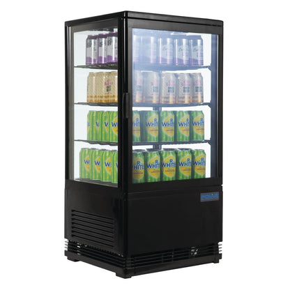 G211 Polar C-serie koelvitrine zwart 68L
