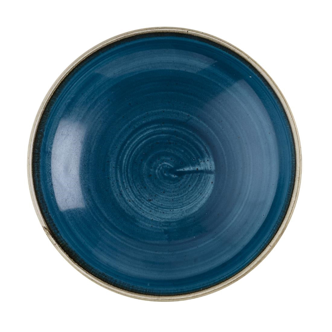 HR385 Churchill Stonecast Java Blue Coupe Kom 18.4cm (12 stuks)