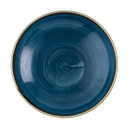 HR385 Churchill Stonecast Java Blue Coupe Kom 18.4cm (12 stuks)