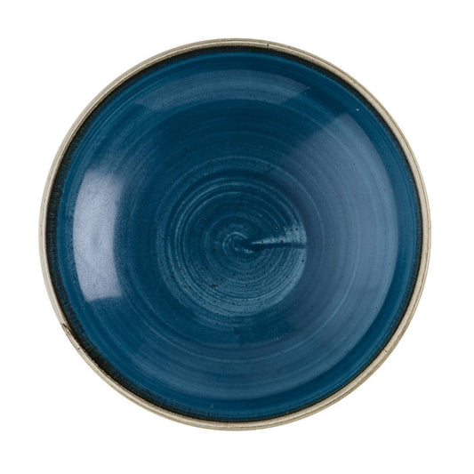 HR385 Churchill Stonecast Java Blue Coupe Kom 18.4cm (12 stuks)