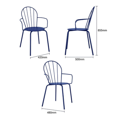 HZ359 Bolero Adeline Armstoelen Donkerblauw (4 stuks)