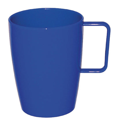CE288 Olympia Kristallon polycarbonaat bekers met oor blauw (12 stuks)