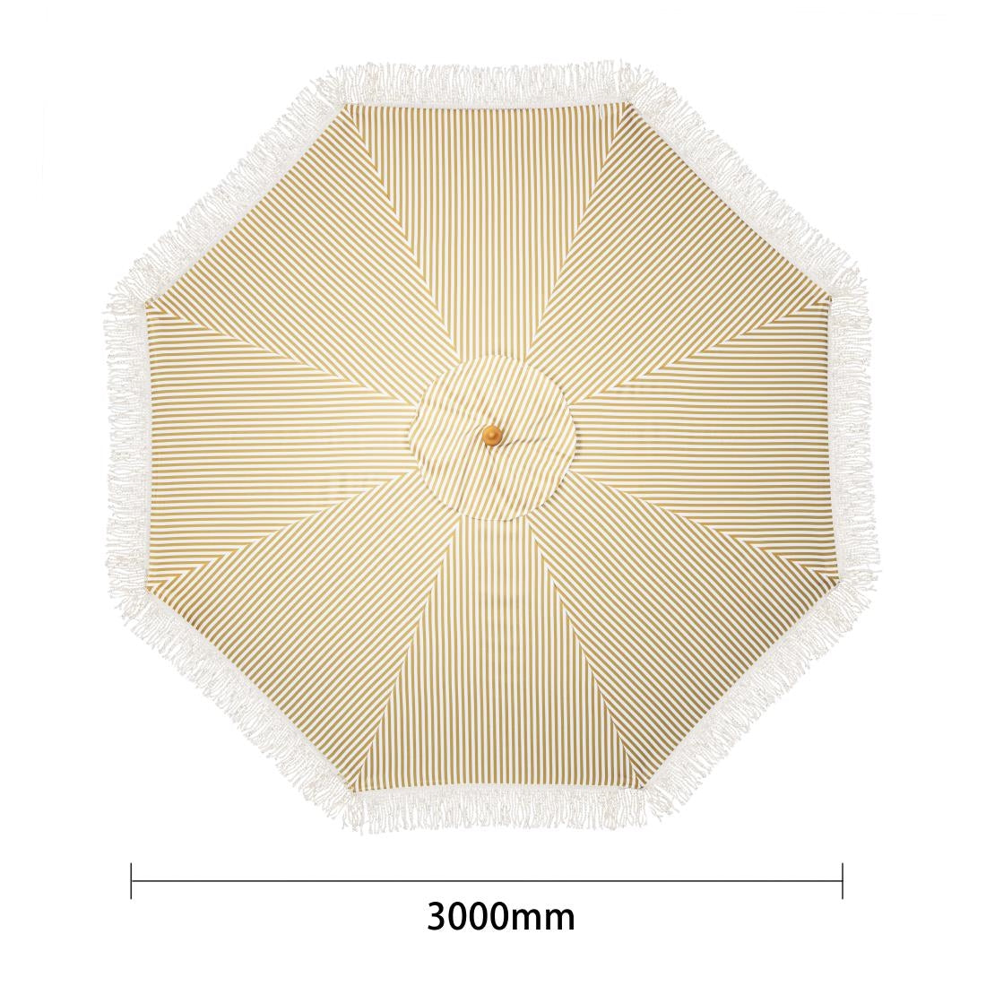 FU508 Bolero Sicilië Ronde Gestreepte Parasol Met Een Diameter Van 2,5 Meter