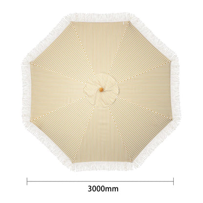 FU508 Bolero Sicilië Ronde Gestreepte Parasol Met Een Diameter Van 2,5 Meter