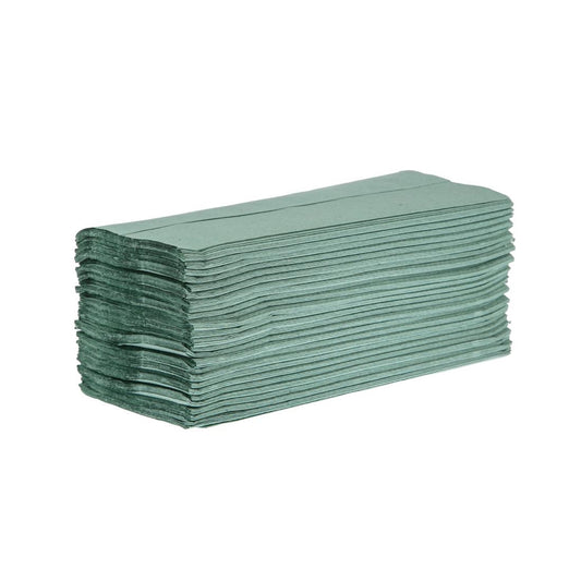 DL923 Jantex Z-gevouwen handdoeken 1-laags 250 vellen groen (12 stuks)