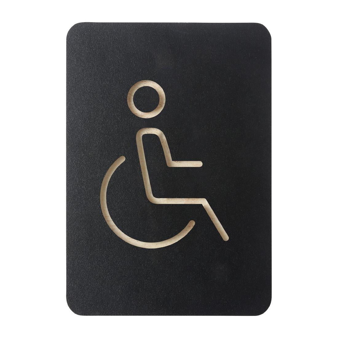 HU474 Europel Pictogram Bord Rolstoel Zwart