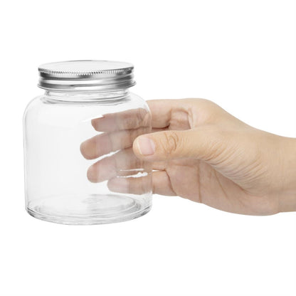 CP082 Vogue glazen voorraadpot met schroefdeksel 330ml (6 stuks)