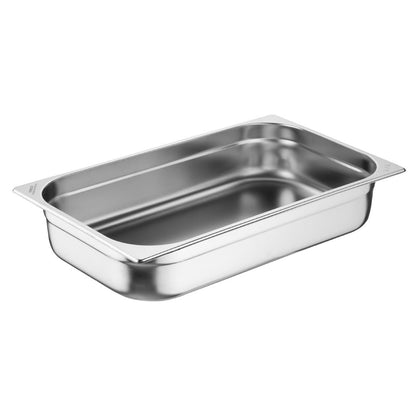 JB370 Nisbets Essentials RVS Gastronorm Bak 1/1 100mm (3 stuks)