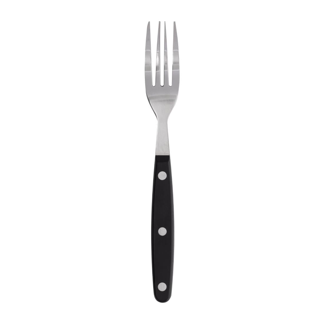 C135 Olympia steakvork zwart heft per (12 stuks)