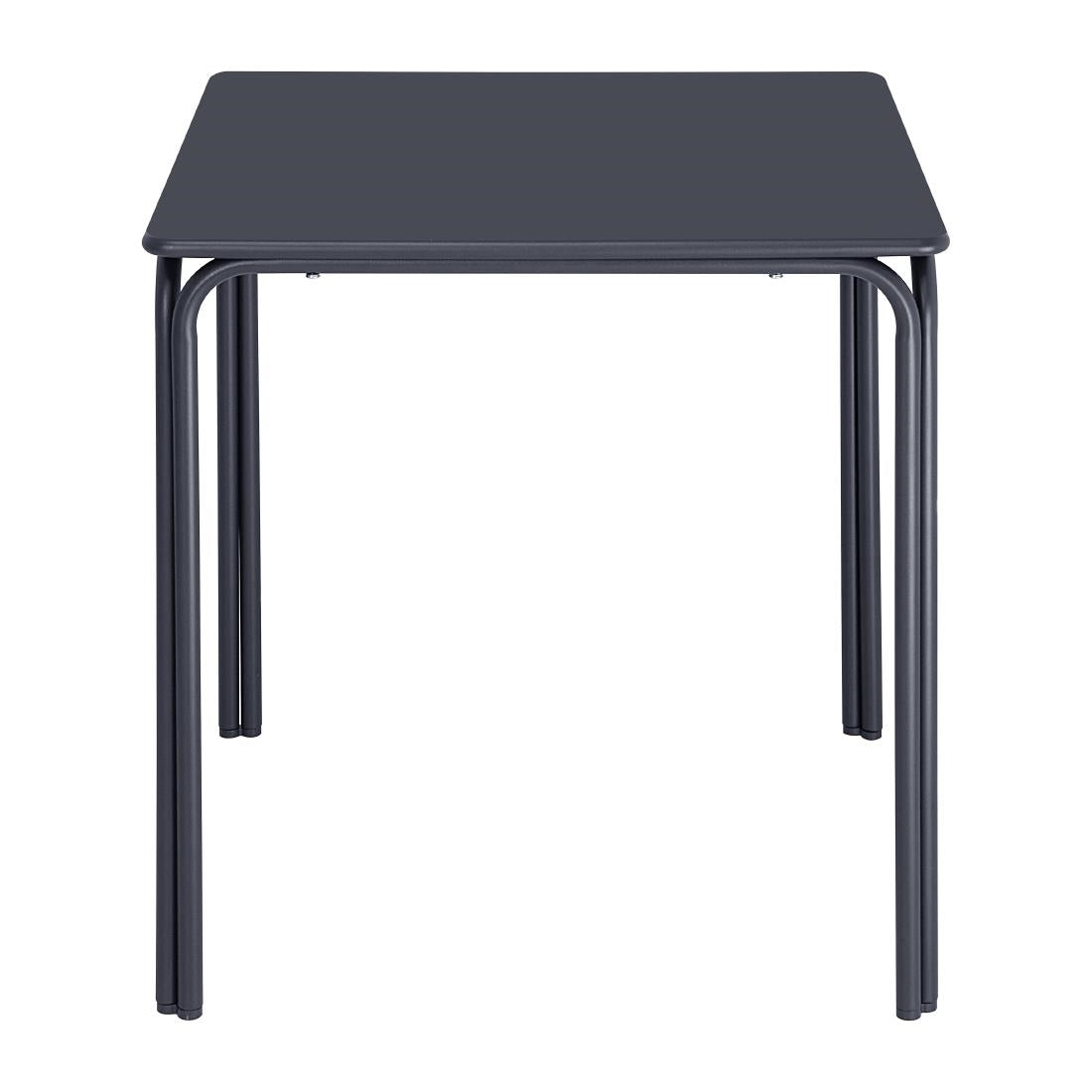 HZ355 Bolero Adeline Stalen Vierkante Tafel 700mm Leisteen Blauw
