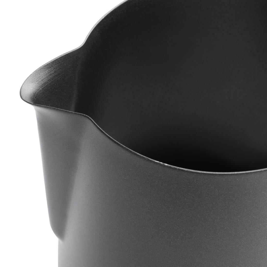 CM608 Olympia zwarte anti-kleef melkopschuimkan 900ml