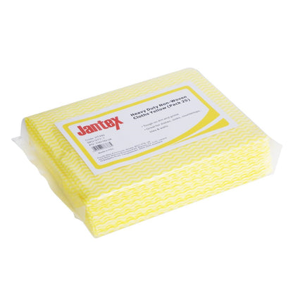 HT490 Jantex Extra Sterke Niet-Geweven Doeken Geel (25 stuks)