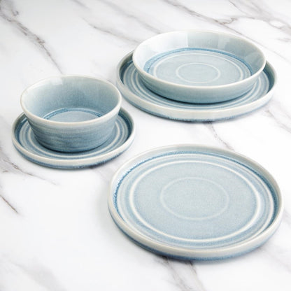 FB569 Olympia Cavolo Plat Rond Bord Ijsblauw 27cm (4 Stuks)