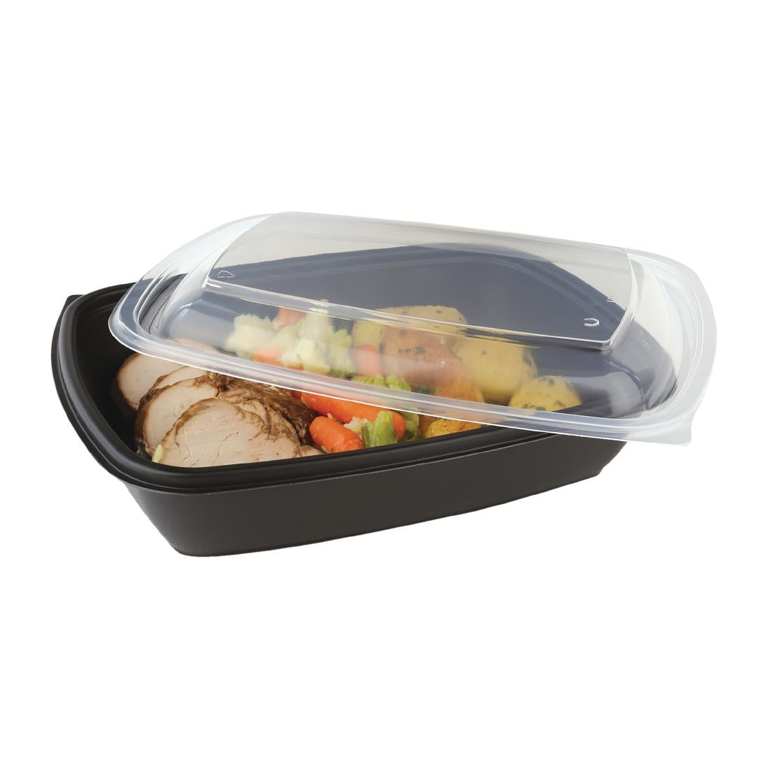 DE763 Fastpac middelgrote rechthoekige voedselcontainers 900ml (300 stuks)