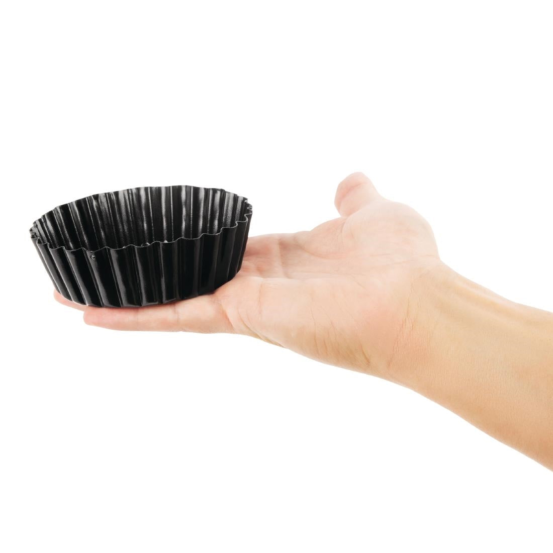 GC988 Vogue geplooide diepe anti-kleef quichevorm 10cm