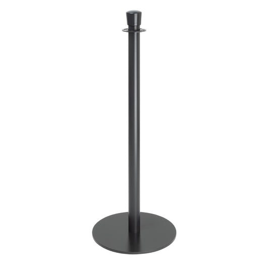 GP638 Bolero Vlakke Basis Barrièrepalen Zwart (2 stuks)