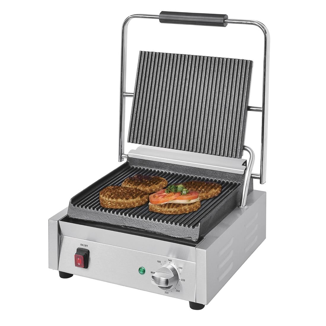 DY995 Buffalo Bistro enkele contactgrill groot groef/groef