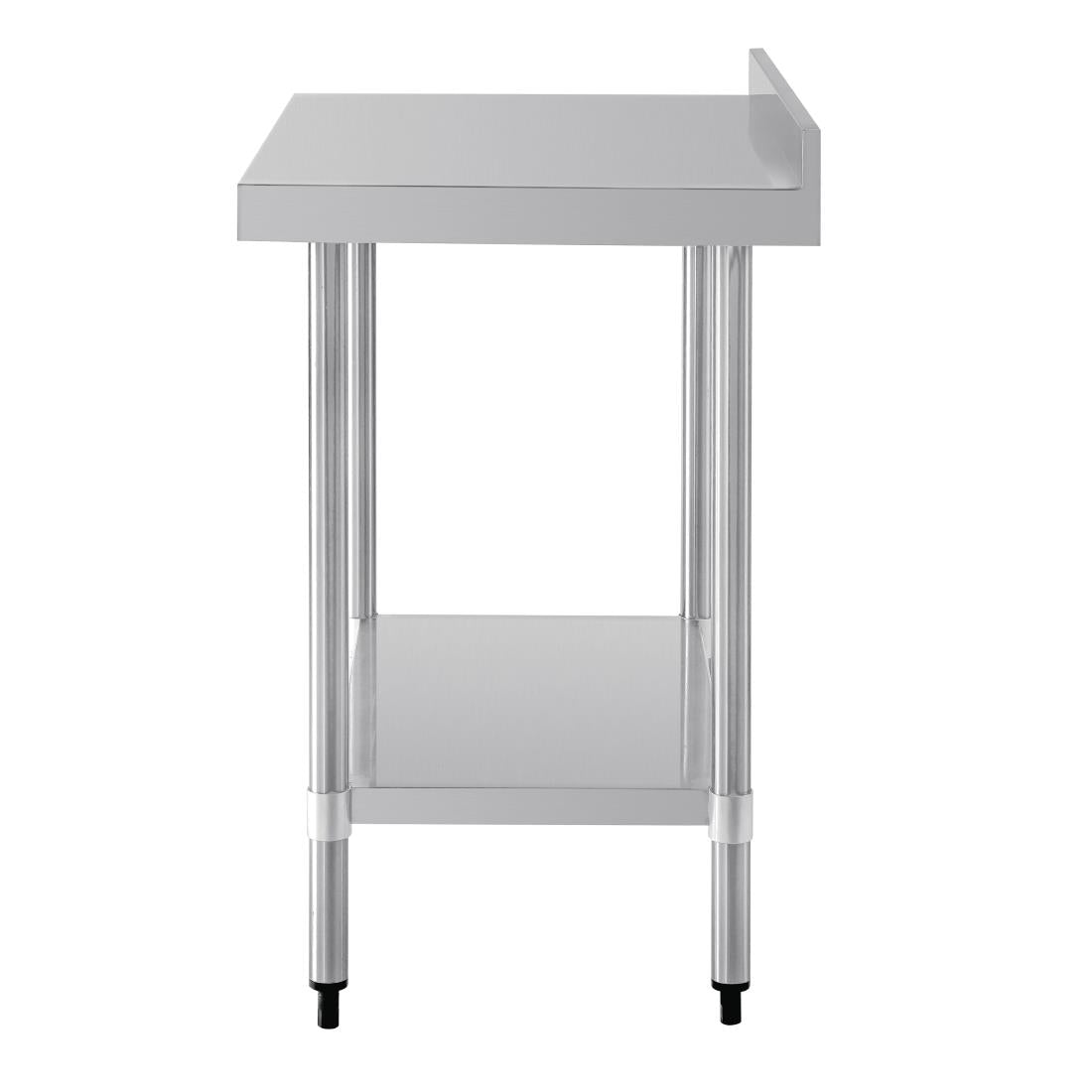 T380 Vogue RVS werktafel met achteropstand 90x90x60cm