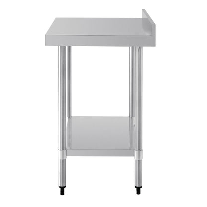T380 Vogue RVS werktafel met achteropstand 90x90x60cm