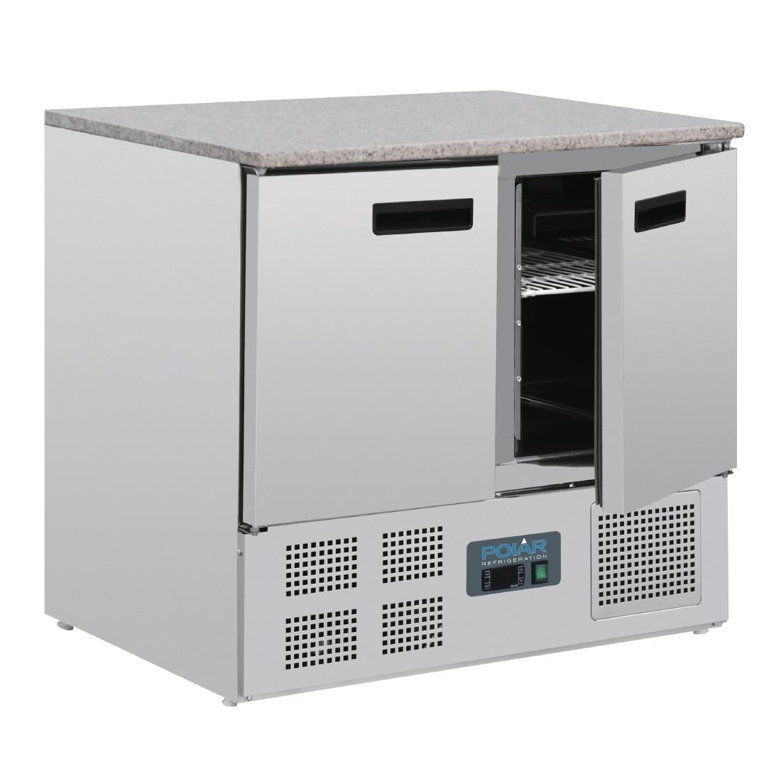 CL108 Polar G-serie koelwerkbank met marmeren werkblad 240Ltr