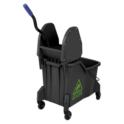 JB544 Jantex dweilemmer met twee compartimenten en pers Groen 30Ltr