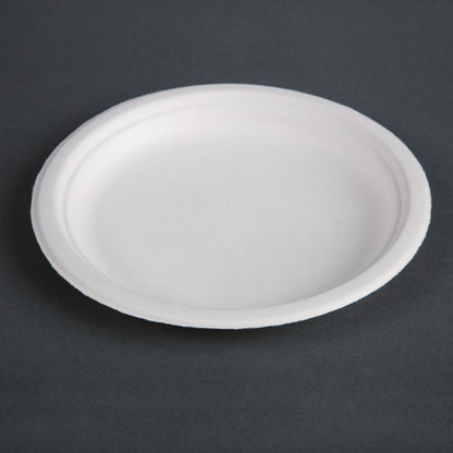 CW905 Fiesta Compostable composteerbare bagasse borden 17,9cm (50 stuks)