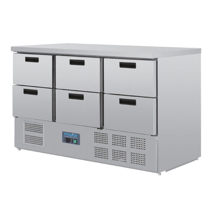 CR711 Polar G-serie koelwerkbank met 6 laden