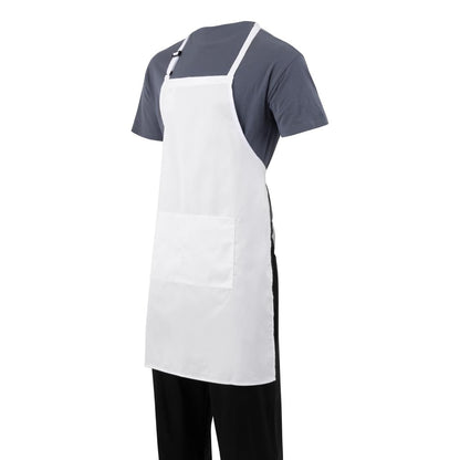 A923 Chef Works halterschort wit