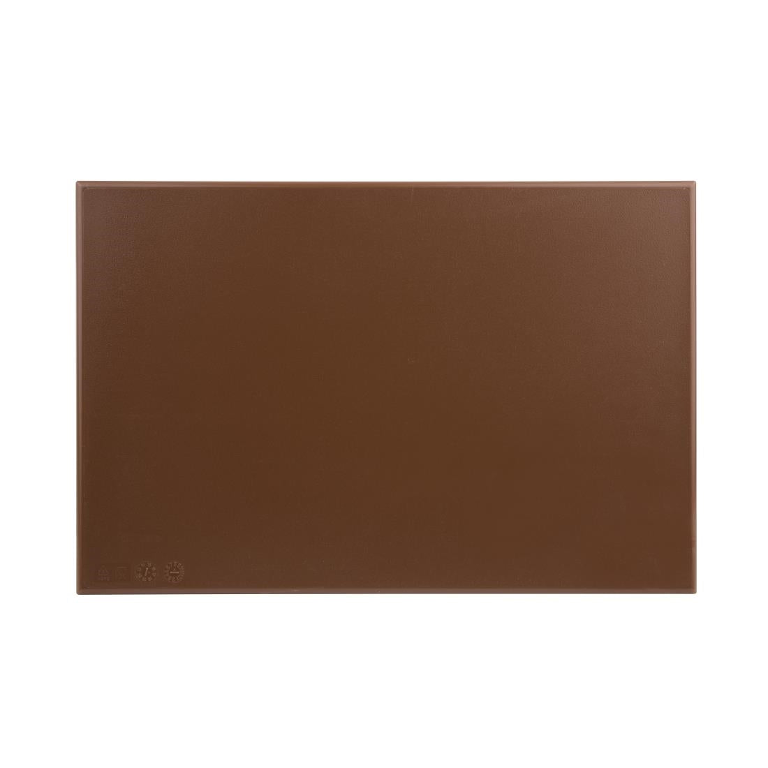 J004 Hygiplas HDPE snijplank bruin 450x300x12mm