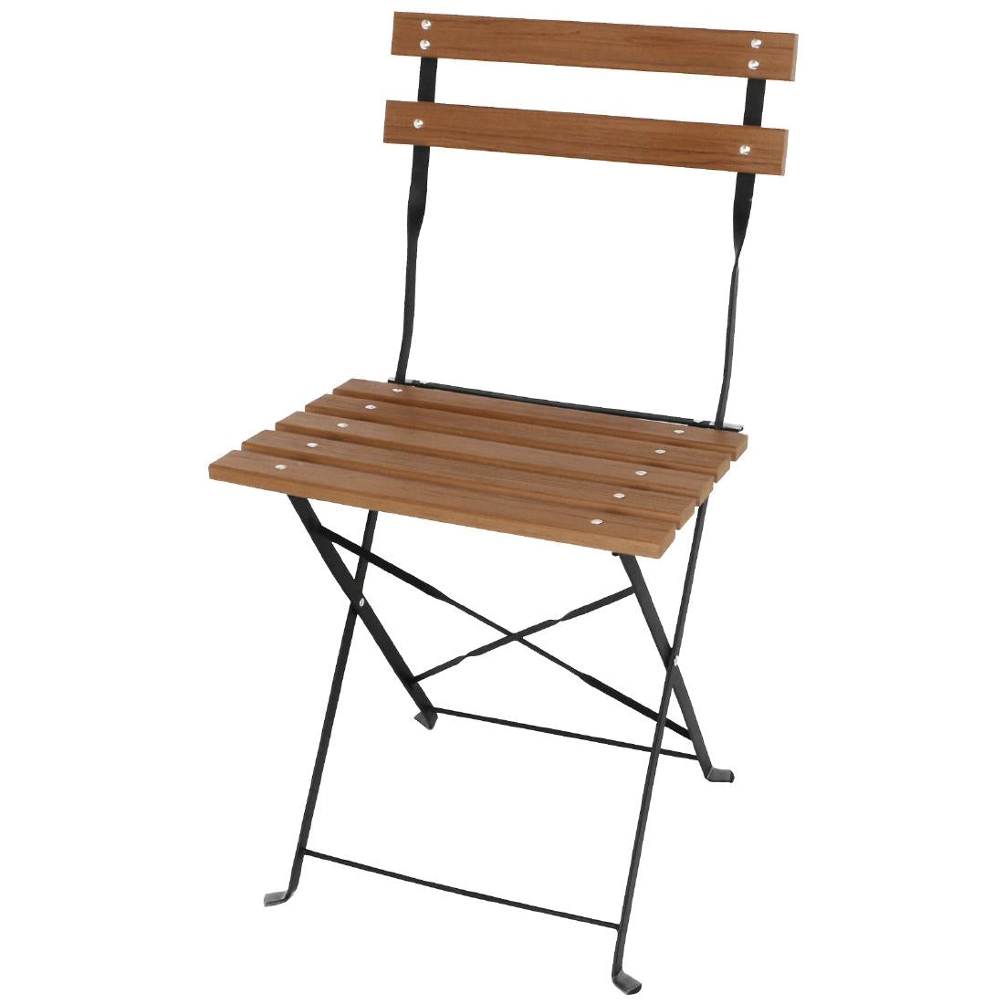 GJ766 Bolero opklapbare imitatiehout stoelen (2 stuks)