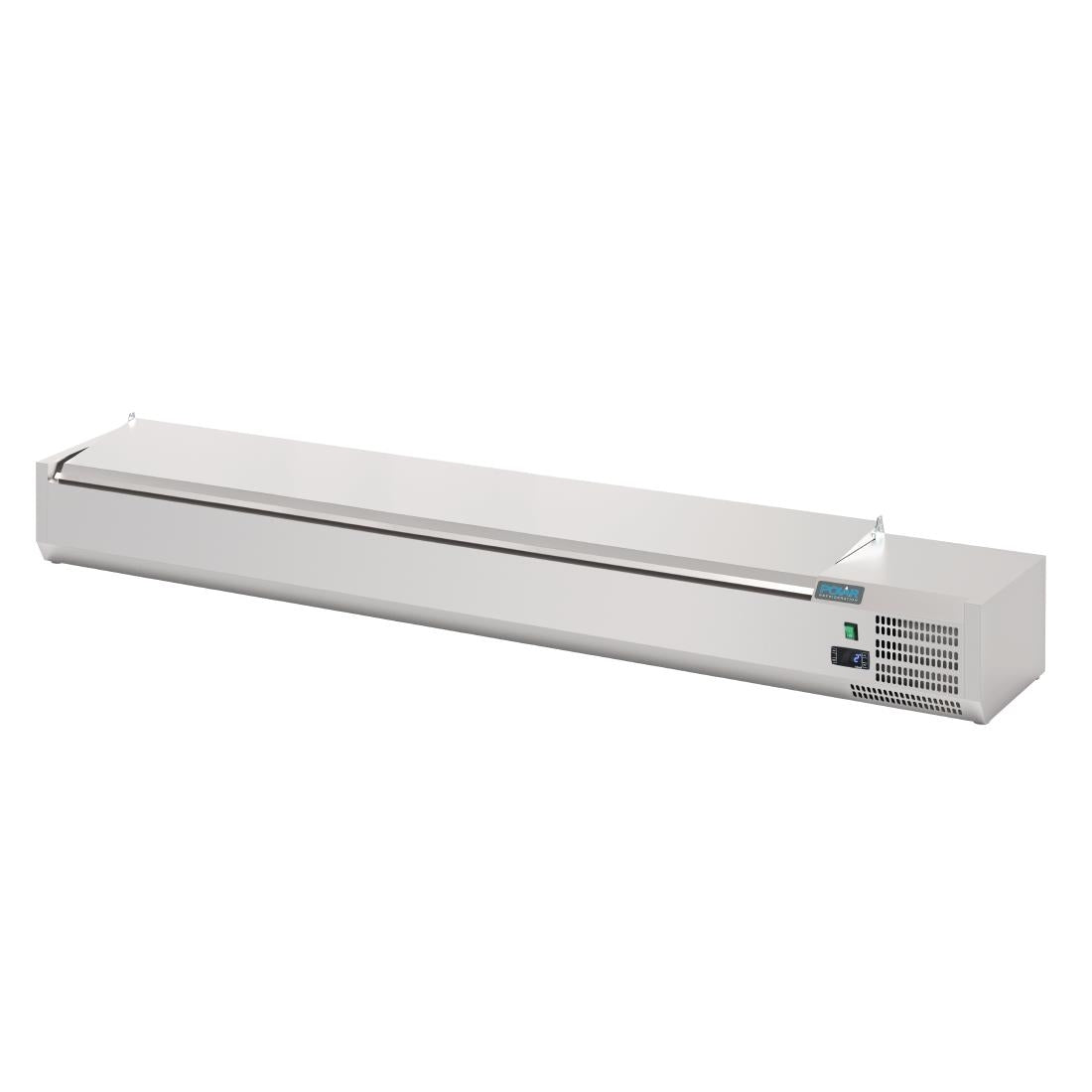 FA857 Polar G-serie opzetkoelvitrine met deksel 10x GN 1/4