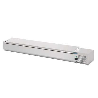 FA857 Polar G-serie opzetkoelvitrine met deksel 10x GN 1/4