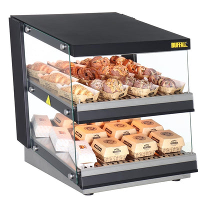 HW925 Buffalo Schuin Kanaal Voedselverwarmer 2 Planken