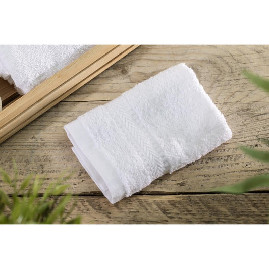 HR083 Mitre Comfort Nova Face Cloth White (10 Pack)