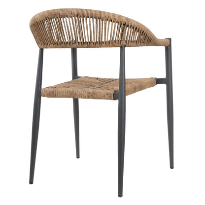 HZ591 Bolero Eden PE gevlochten rattan outdoor armstoelen naturel (4 stuks)