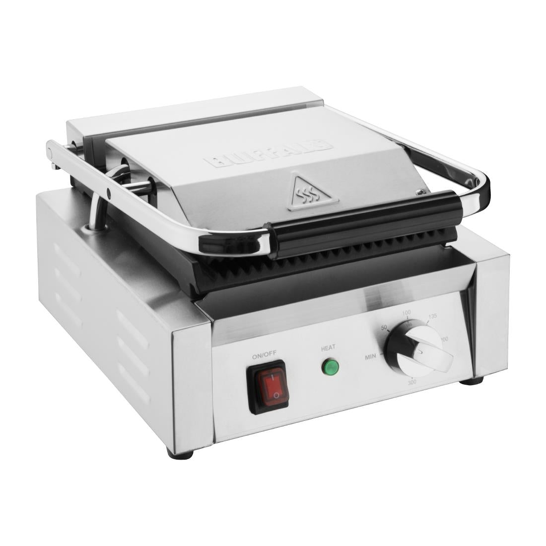 CU600 Buffalo Dubbele Contactgrill Geribbelde Platen