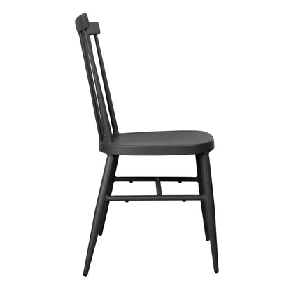 DX686 Bolero Windsor Aluminium Zwarte Stoelen (4 Stuks)