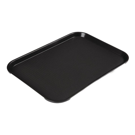 DE312 Cambro polypropyleen fastfood dienblad zwart 410mm