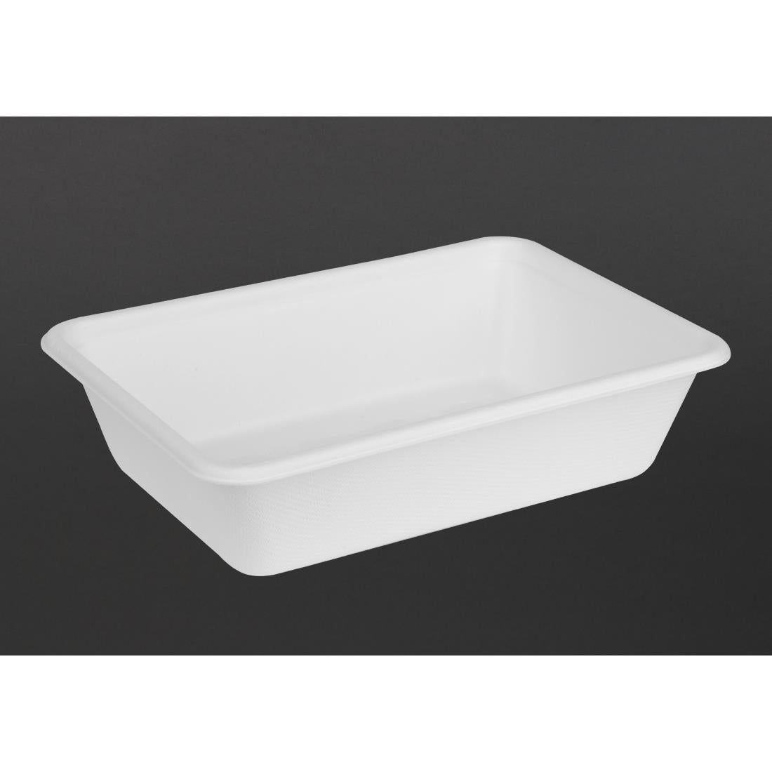 HW034 Fiesta Composteerbare Bagasse Voedsel Container Basissen 650ml (100 stuks)