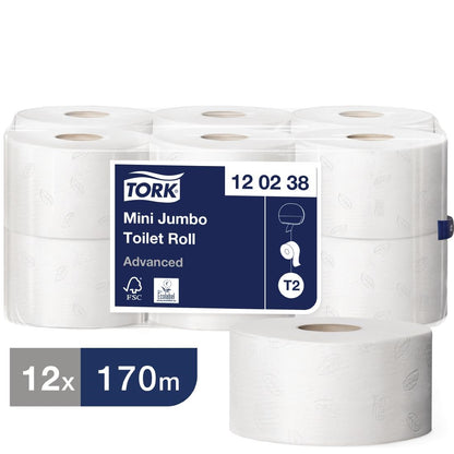 CL126 Tork Mini Jumbo navulling toiletpapier (12 stuks)