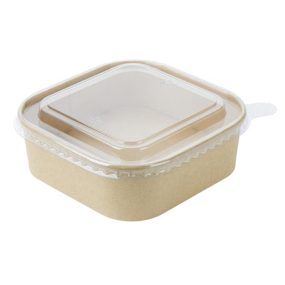 HW019 Fiesta Recycleerbare Pet Deksel Voor Vierkante Containerbodems (300 stuks)