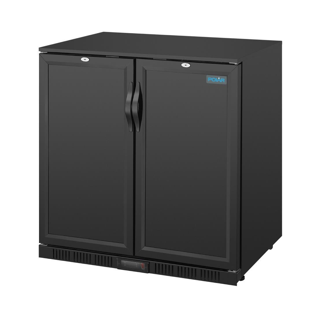 GL016 Polar G-serie 2-deurs barkoeling met blinde klapdeuren zwart 208L